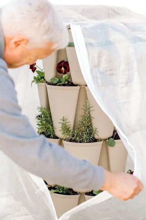 potted plant protector Insect + Frost Protection Cover