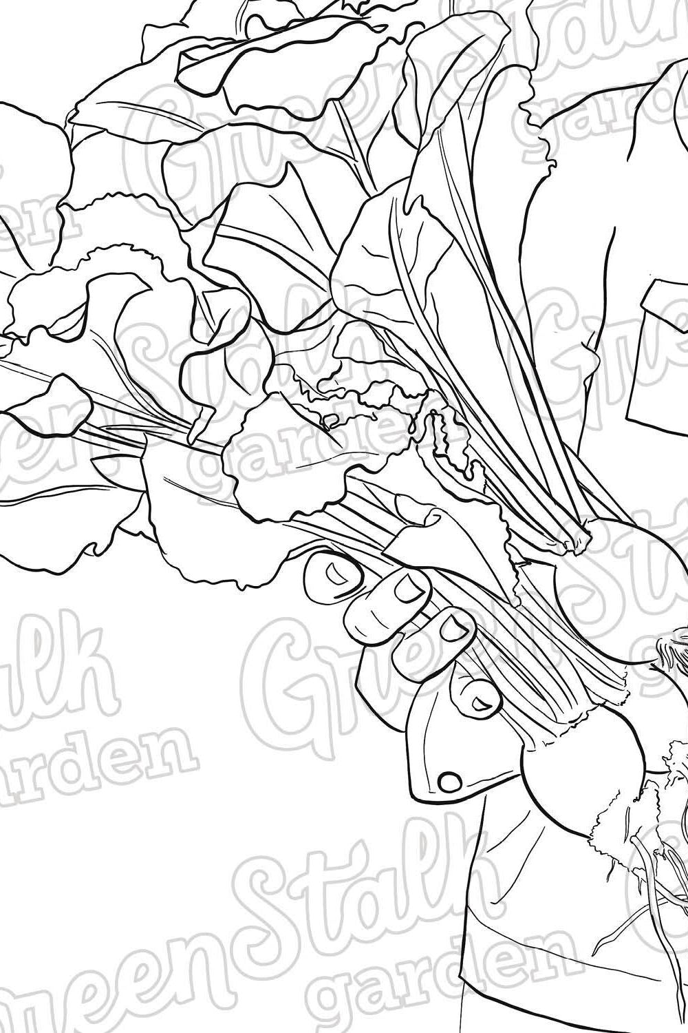 Digital Coloring Book - Gardeners' Edition 