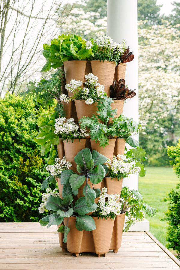 5 Tier GreenStalk Original Vertical Planter - Basket Weave Texture ...