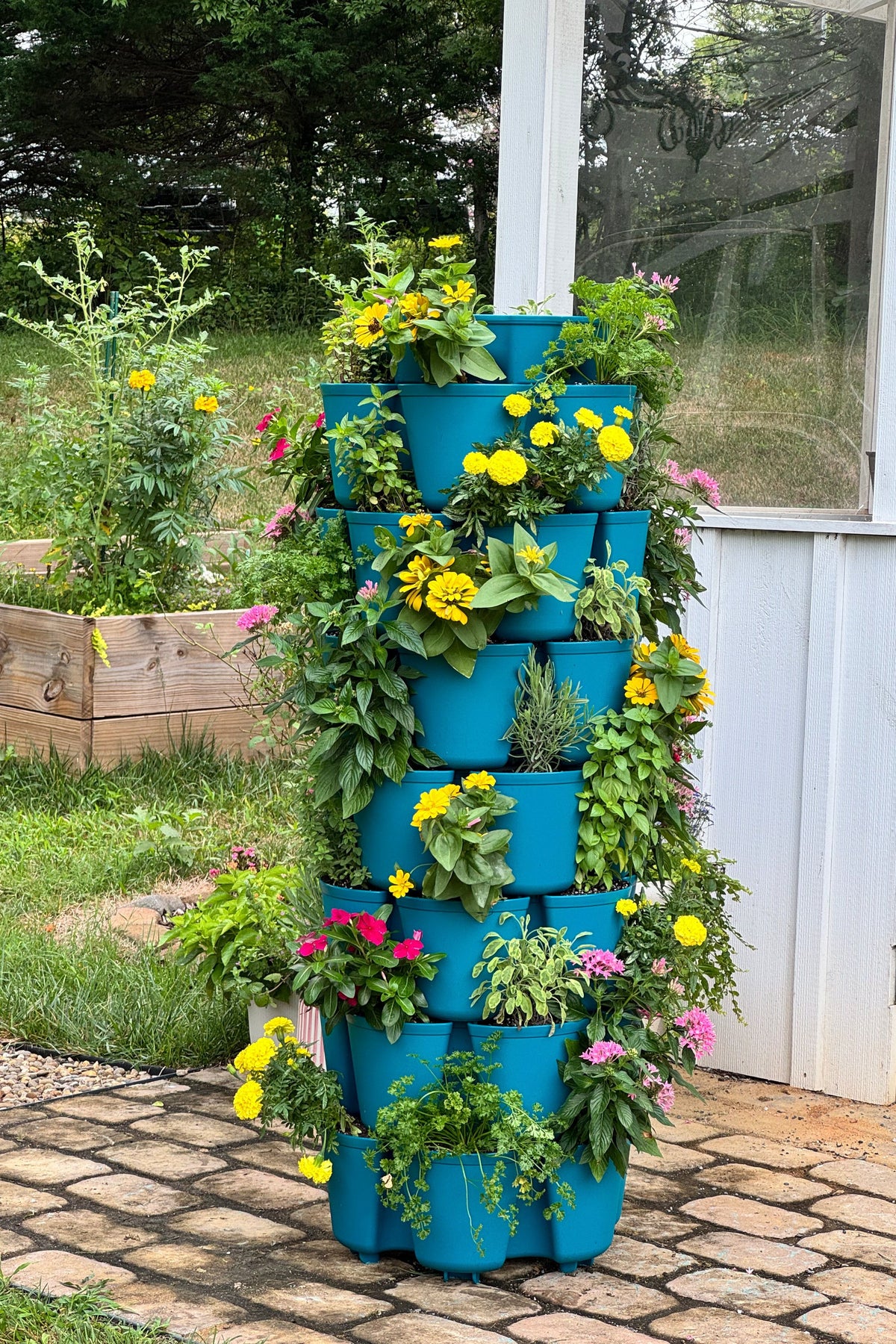 7 Tier GreenStalk Leaf Vertical Planter | Dragonfly (Basic Texture) 