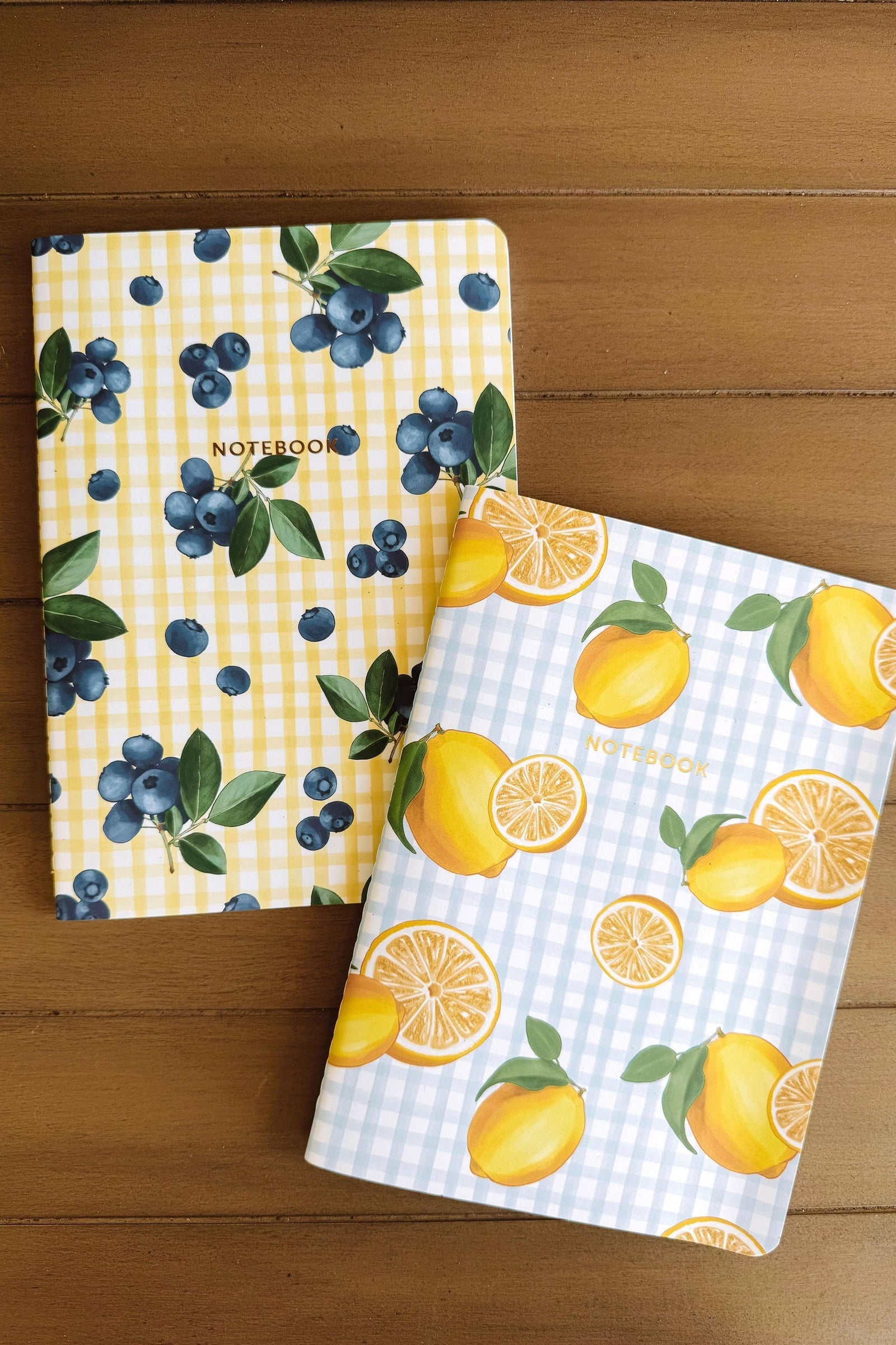 Lemon and Blueberry Notebooks 