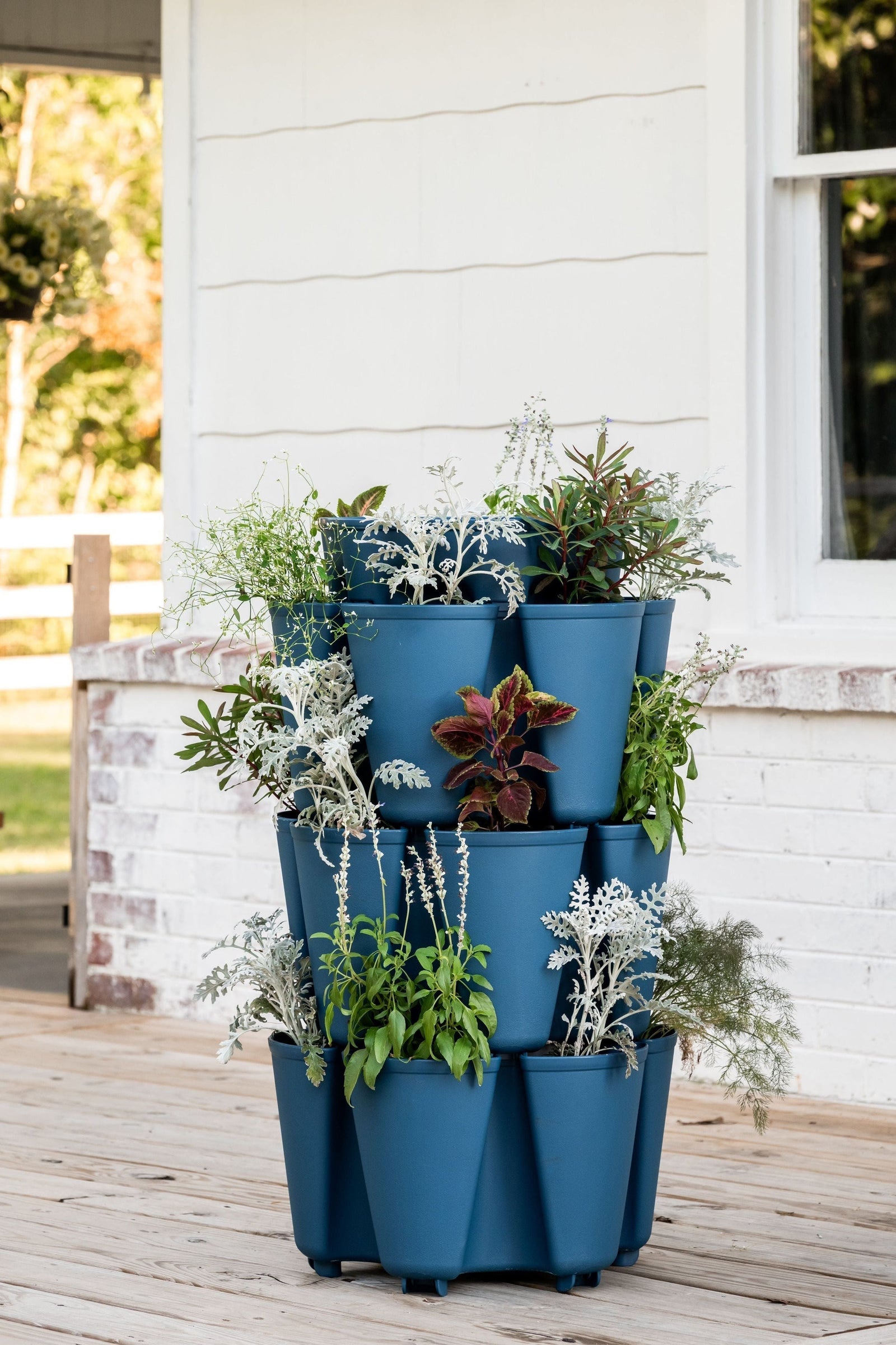 3 Tier GreenStalk Original Vertical Planter | Blueberry (Basic Texture) 