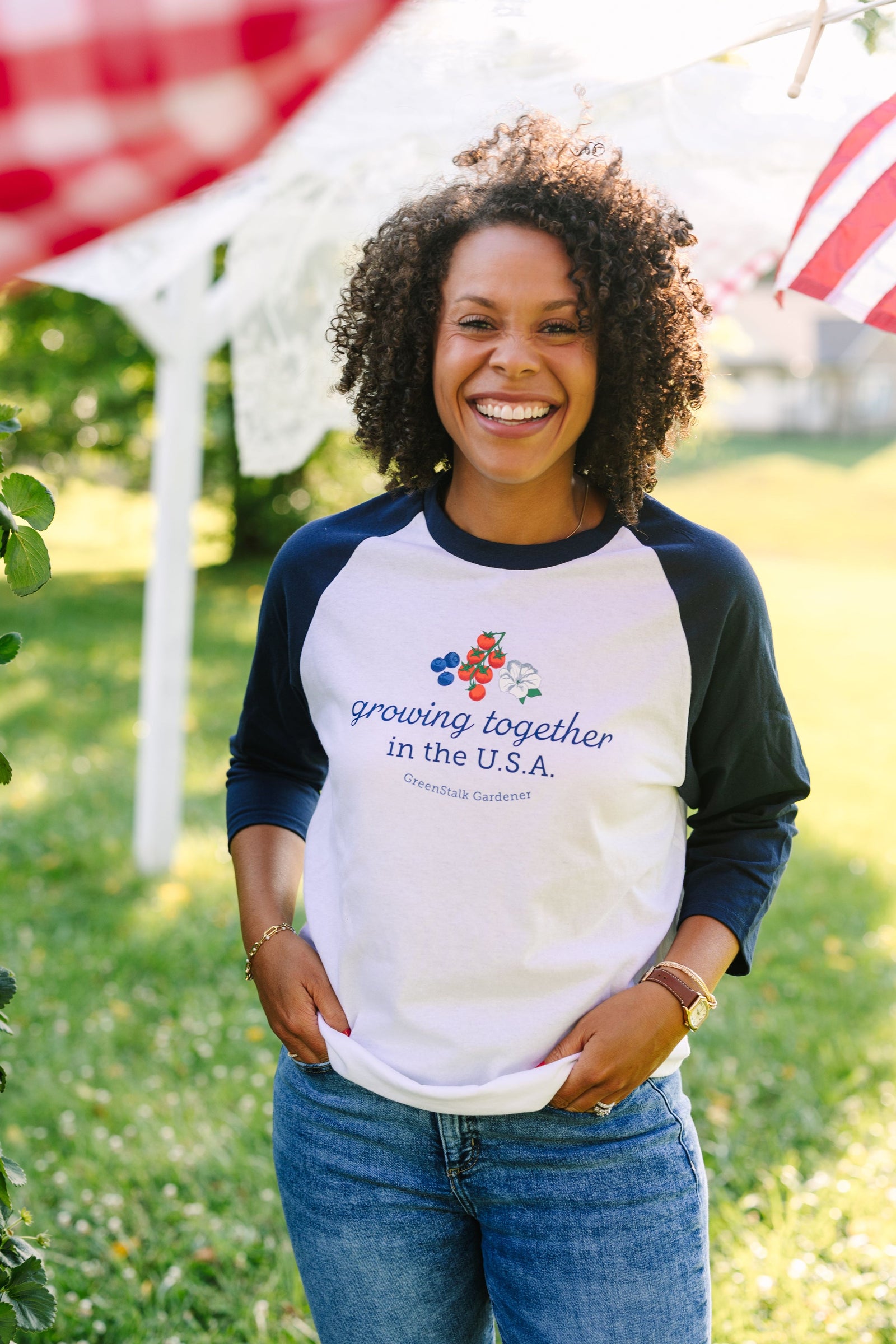Growing Together Baseball Tee 