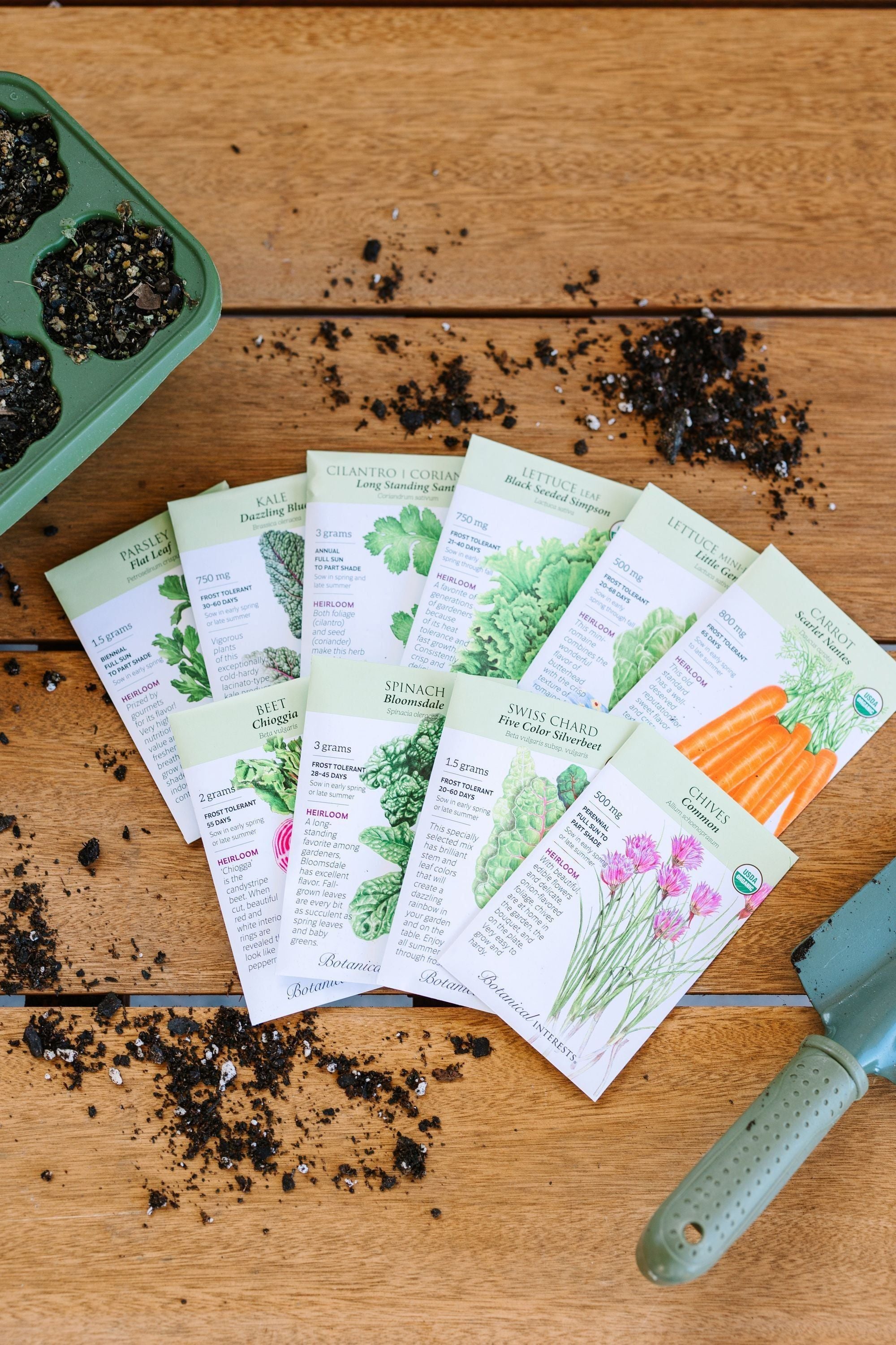 basic garden seeds Organic Cool Weather Seed Bundle