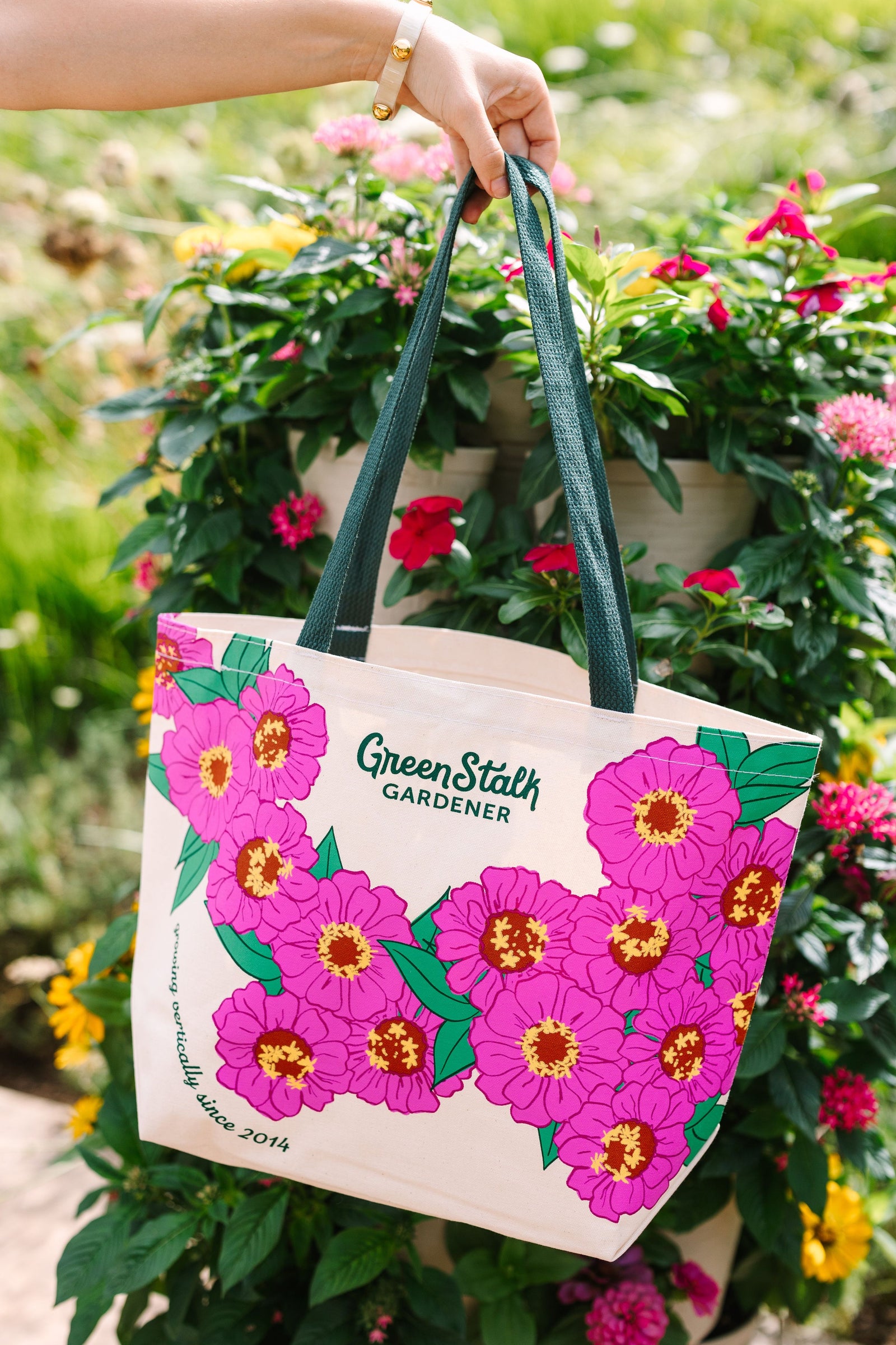FREE GreenStalk Pink Zinnia Tote Bag ($18.00 Value) 