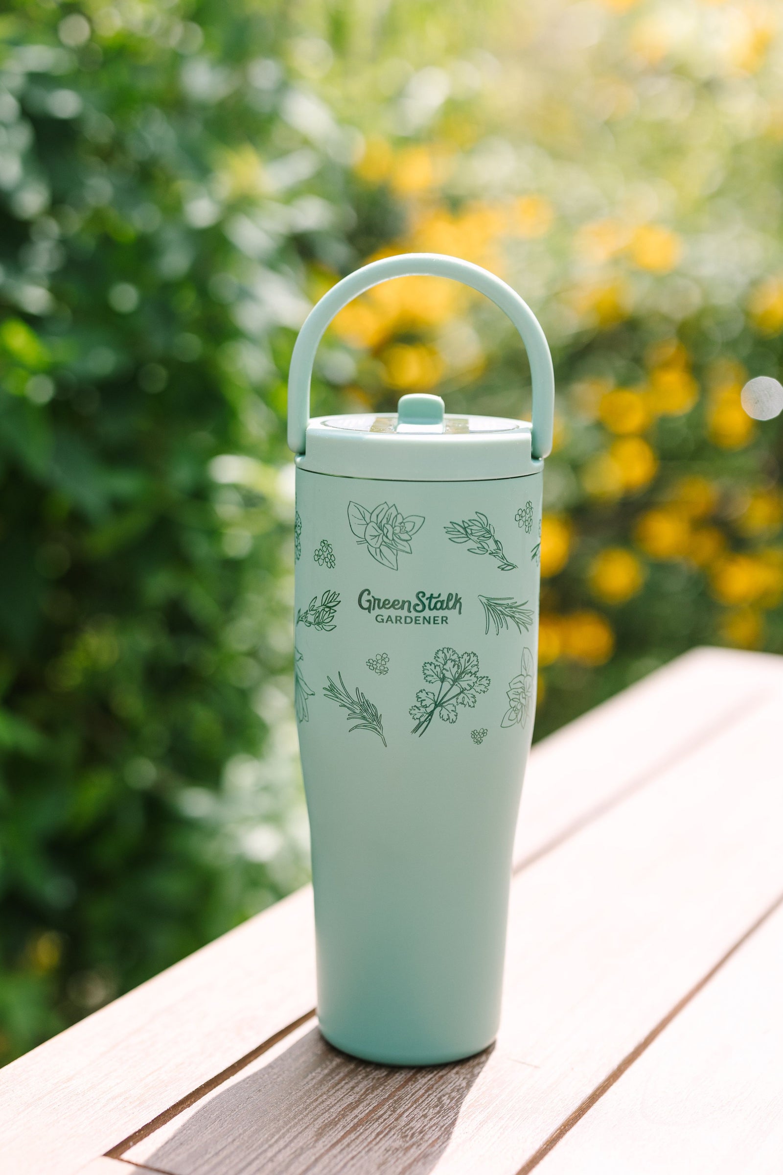 Leakproof 30oz Cold Cup - Herb Pattern 