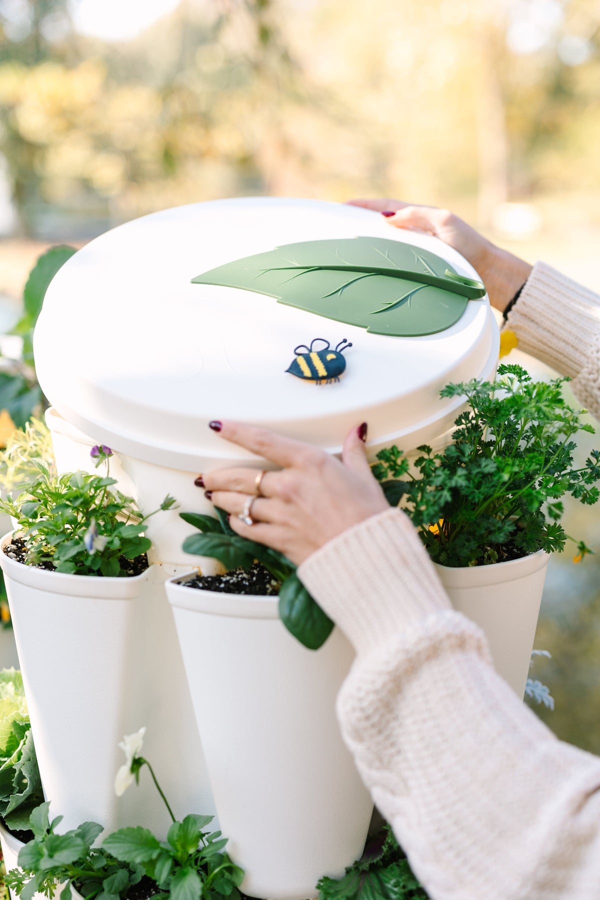 GreenStalk Garden Lid | Snow 