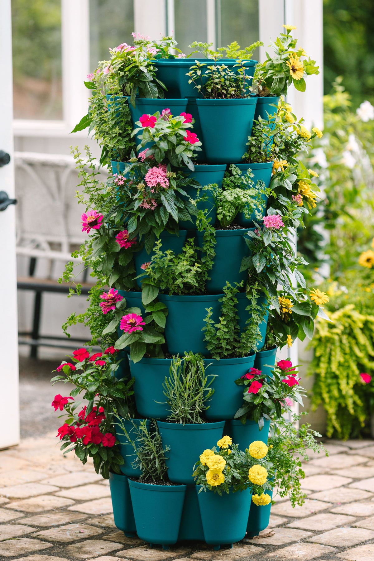 7 Tier GreenStalk Leaf Vertical Planter | Dragonfly (Basic Texture) 