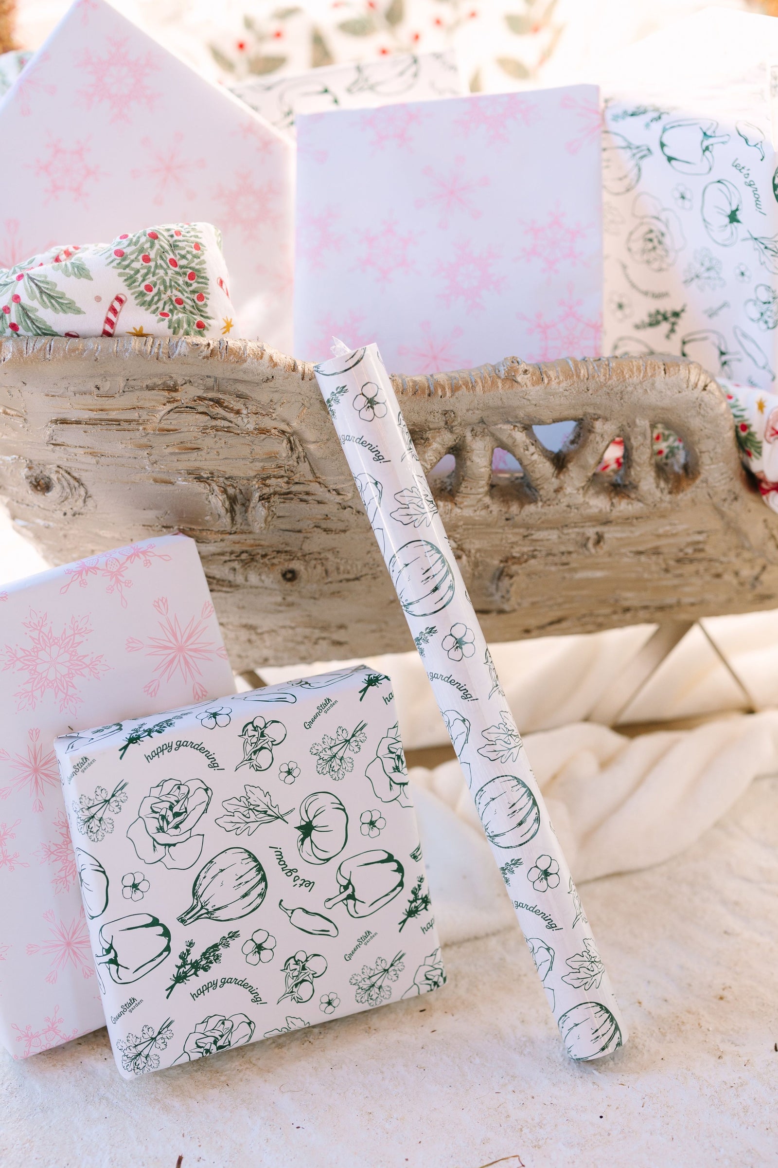 Let's Grow Wrapping Paper 