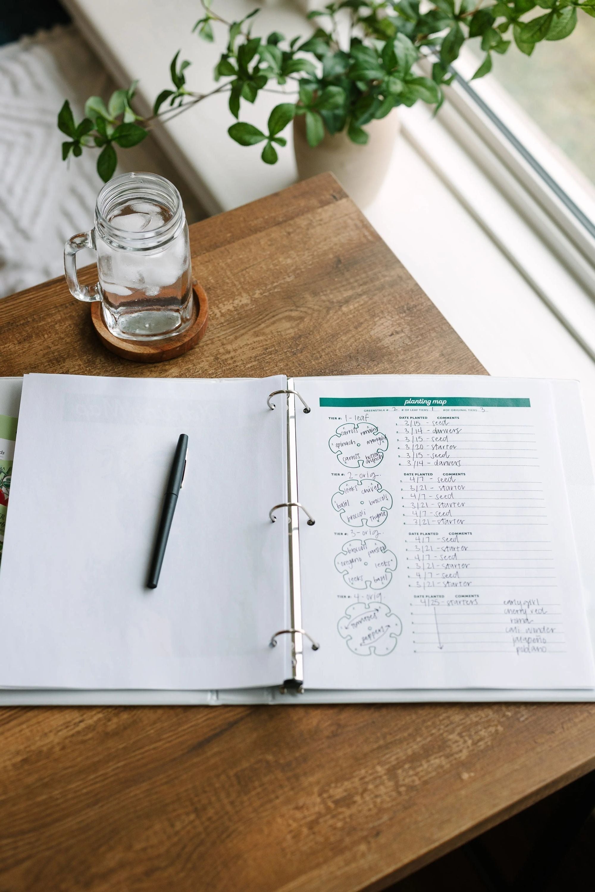 seed planting journal Digital Download - GreenStalk Garden Journal