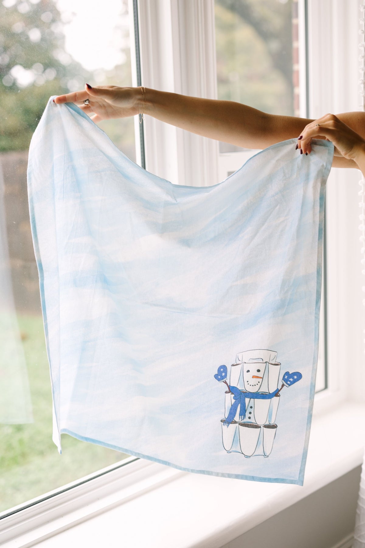 GreenStalk Snowman Print Sourdough Towel 