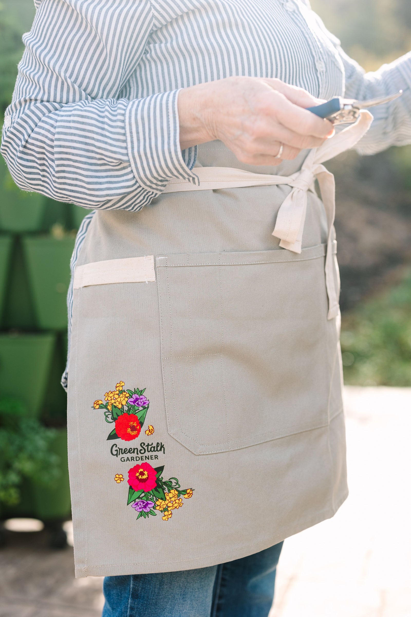 Floral GreenStalk Gardener Waist Apron 