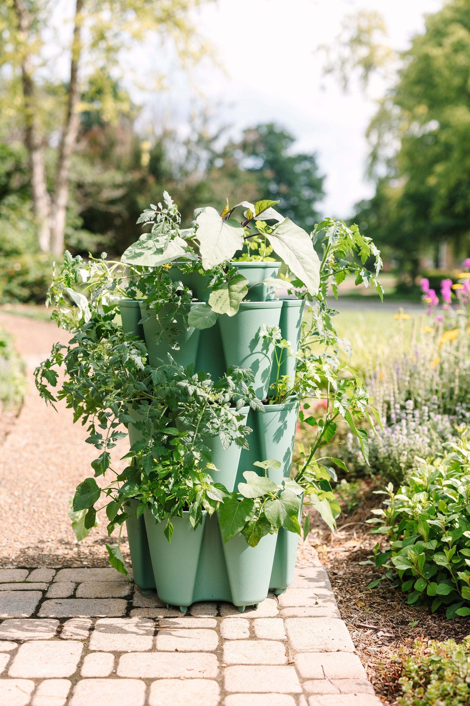 3 Tier GreenStalk Original Vertical Planter | Sage (Basic Texture) 