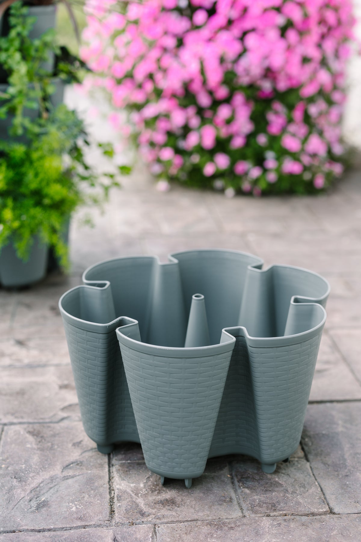 Individual Original Planter - Basket Weave Texture 