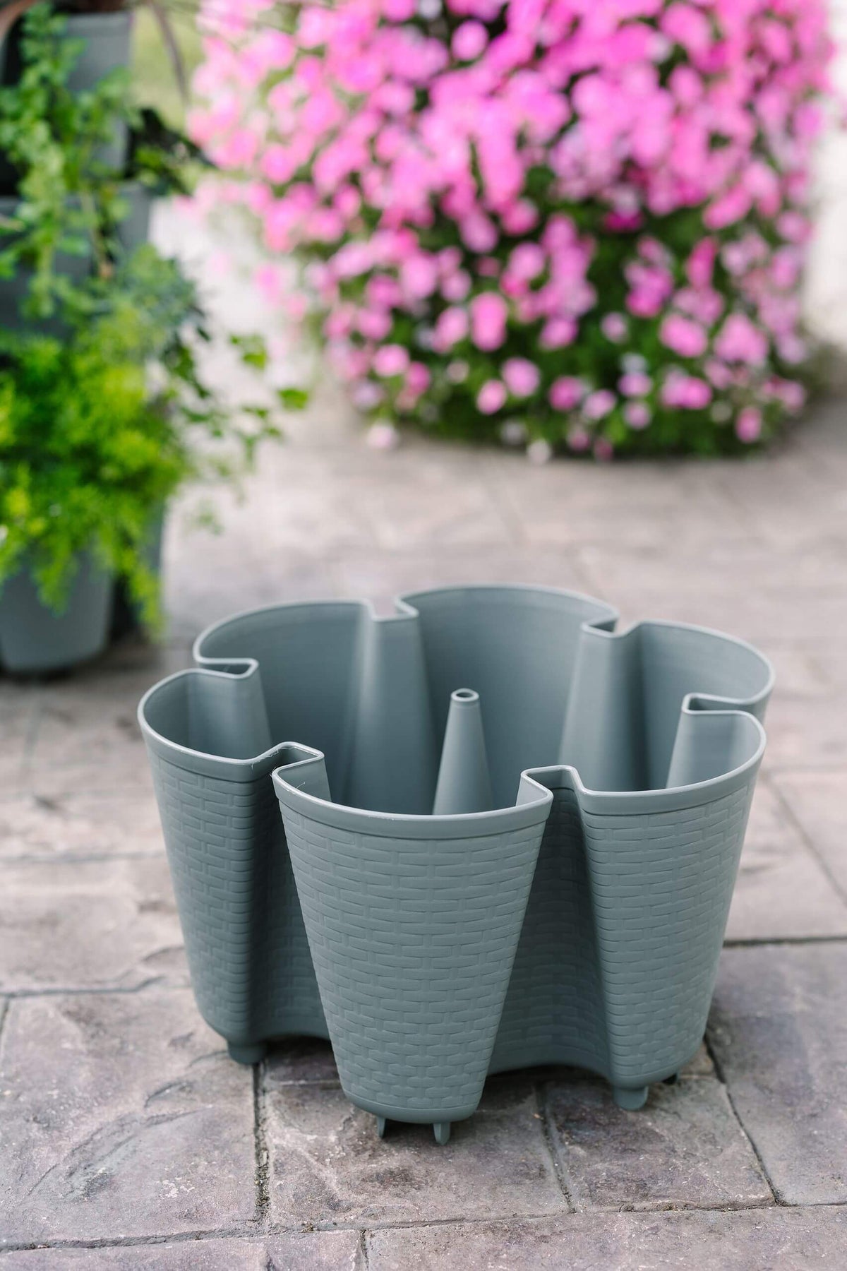 Individual Original Planter | Peppercorn (Basket Weave Texture) 