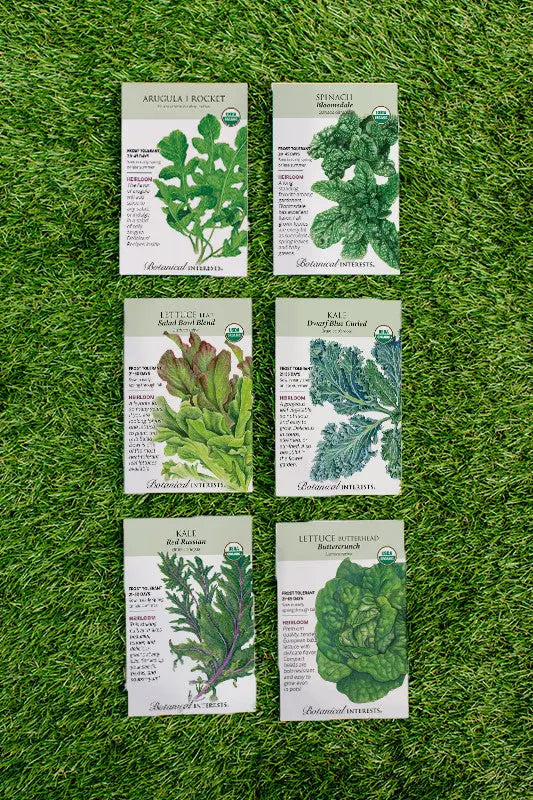Organic Leafy Green Seeds Bundle - GreenStalk Garden