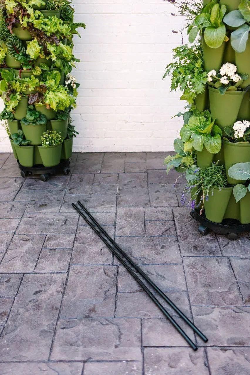 Set of 2 Black Tubes - GreenStalk Garden