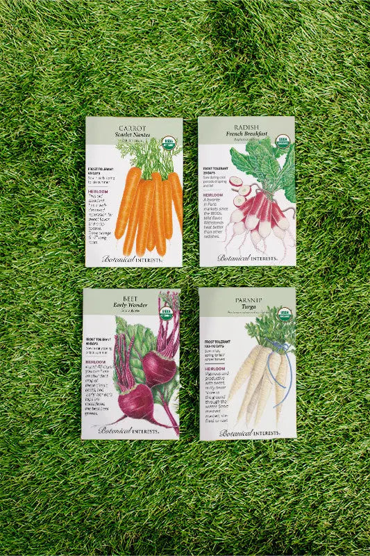 Organic Root Vegetable Seeds Bundle - GreenStalk Garden