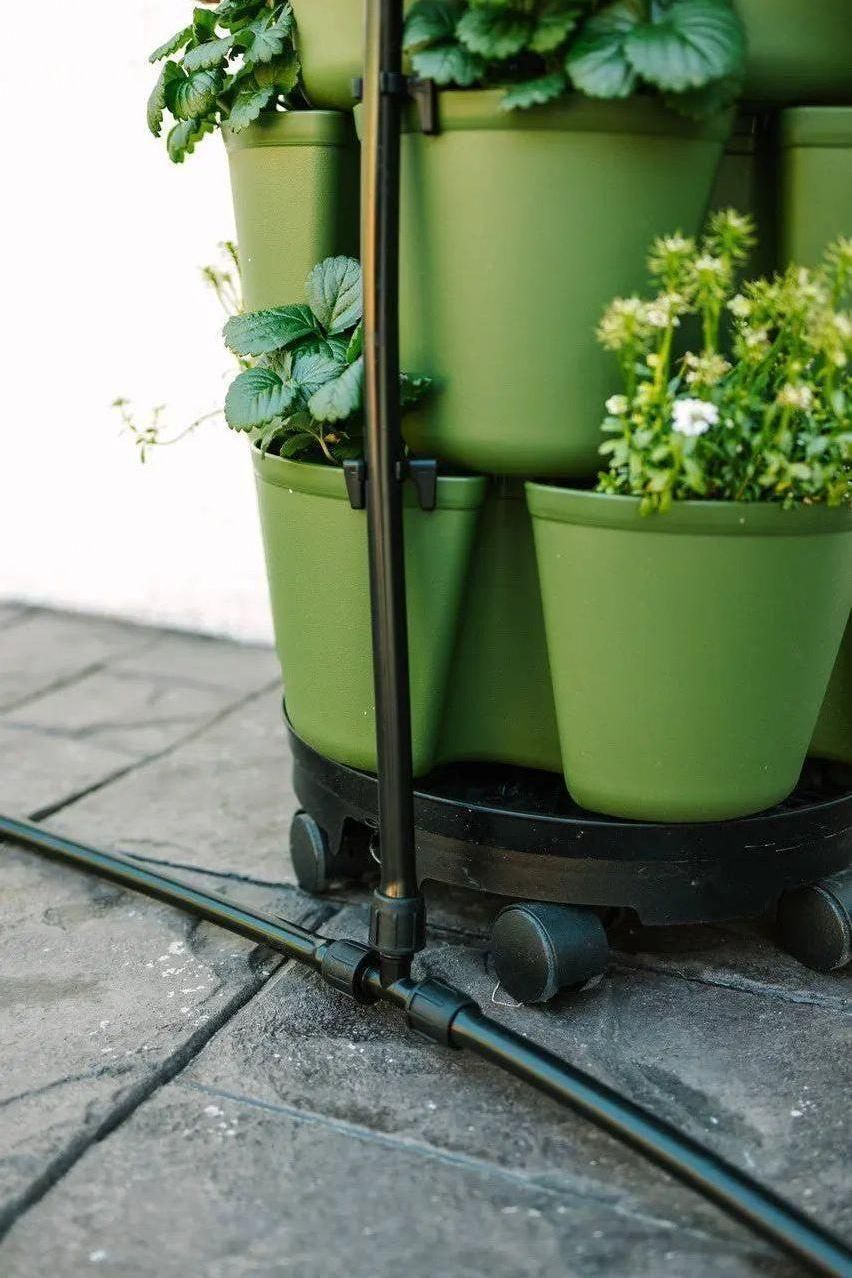 automatic watering system for outdoor plants GreenStalk Spring - Watering System | Stunning Stone