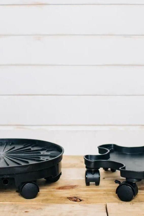 wheels for under plant pots GreenStalk Ultimate Spinner Wheel Kit (BASE NOT INCLUDED)